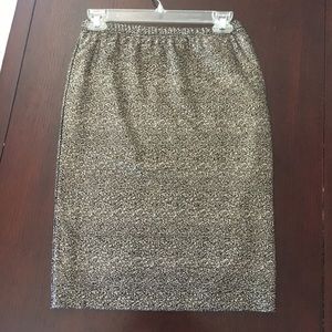 Black and Gold Sparkle Skirt